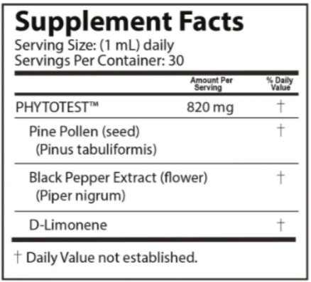 PhytoTest-Supplement-Facts-