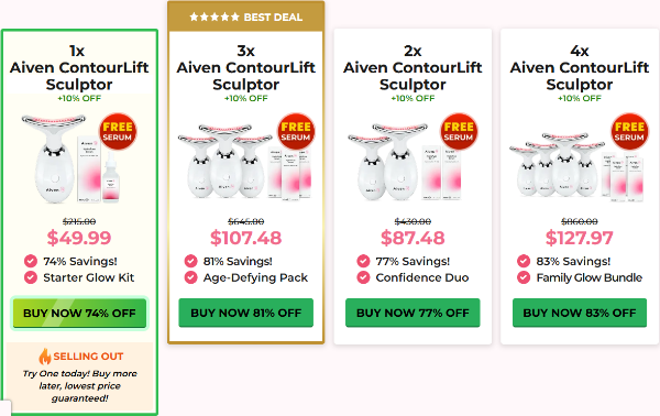 Aiven ContourLift Sculptor Price