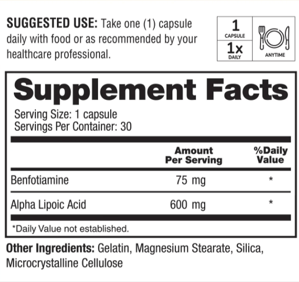 Nervala Supplement facts